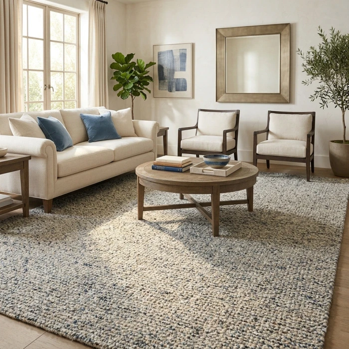 Rugs Town Ivory Crane 9ft. x 12ft. Rect. Rug