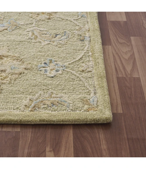 Rugs Town Dreamscape Green DREAM 2ft.6in. x 8ft. Runner Rug