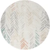 Rugs Town Ivory DUNEC 6ft. Round Rug