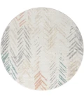 Rugs Town Ivory DUNEC 6ft. Round Rug