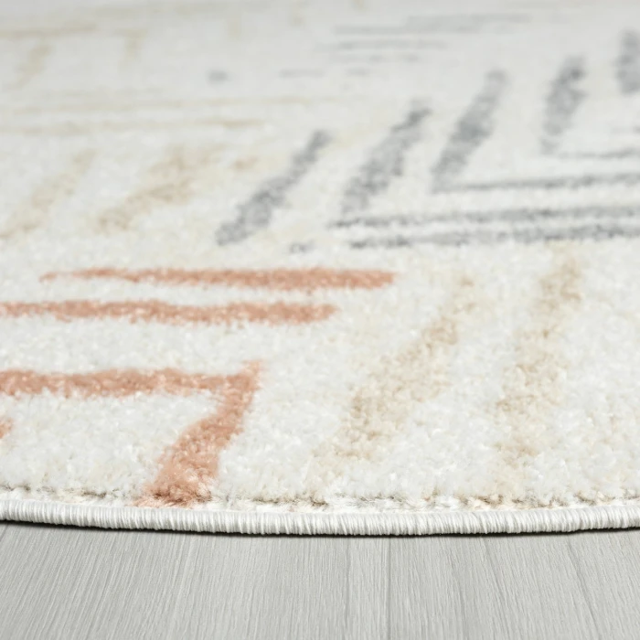 Rugs Town Ivory DUNEC 6ft. Round Rug