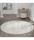 Rugs Town Ivory DUNEC 6ft. Round Rug