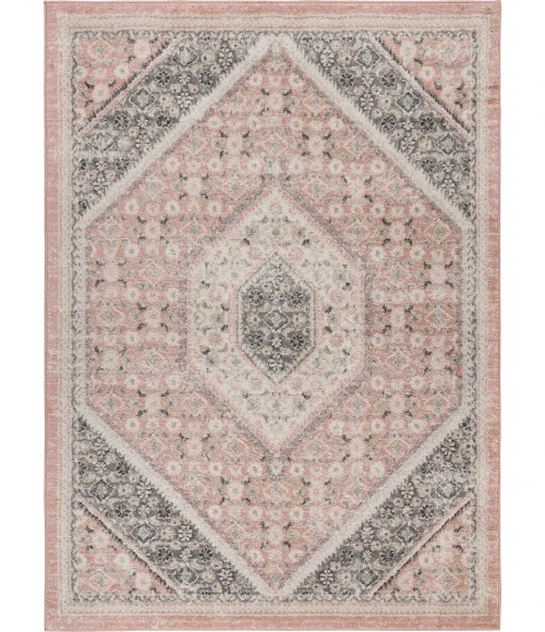 LR Home DUNE 81668 Salmon/ White 7'9" X 9'5 Rect. Rug