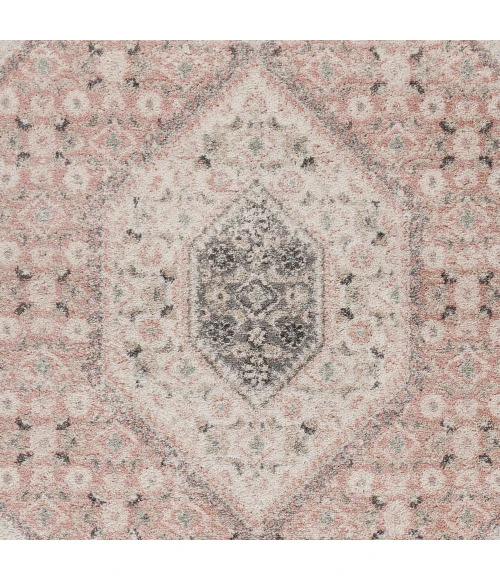 LR Home DUNE 81668 Salmon/ White 7'9" X 9'5 Rect. Rug