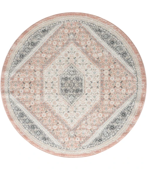 Rugs Town Dune Pink DUNEC 6ft. Round Rug