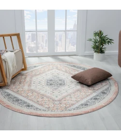 LR Home Dune Pink DUNEC 6ft. Round Rug