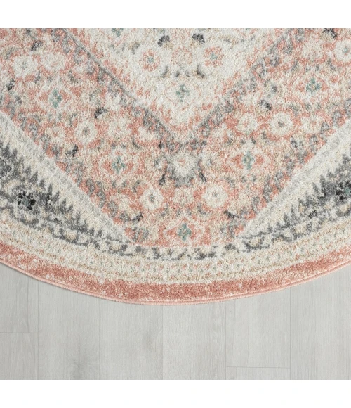 Rugs Town Dune Pink DUNEC 6ft. Round Rug
