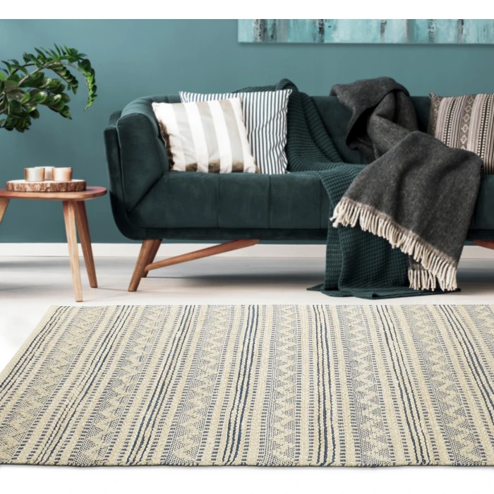 Rugs Town Ivory EARTH 7ft.9in. x 9ft.9in. Rectangle Rug
