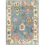 Rugs Town Blue ELIZE 7ft.9in. x 9ft.9in. Rectangle Rug