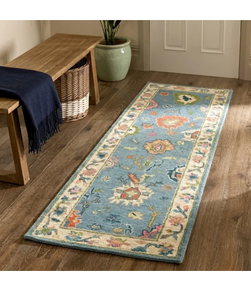 LR Home Elize Blue Amara 2ft.6in. x 8ft. Rect. Rug
