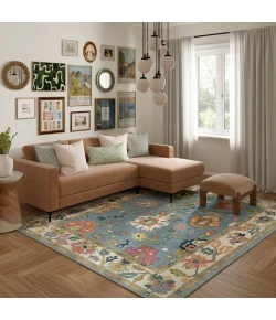 LR Home Elize Blue ELIZE 5ft.9in. x 8ft.9in. Rectangle Rug