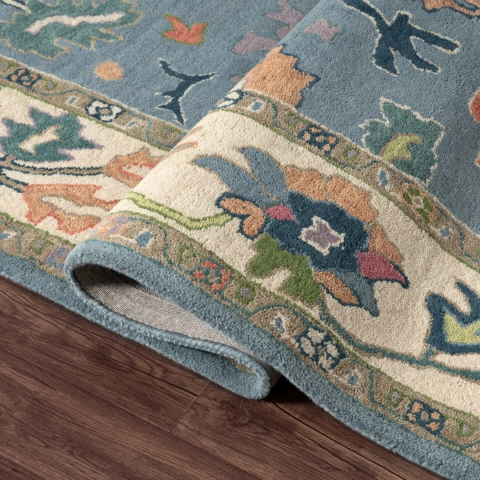 Rugs Town Blue ELIZE 7ft.9in. x 9ft.9in. Rectangle Rug