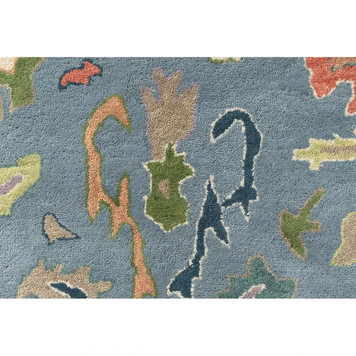 Rugs Town Blue ELIZE 7ft.9in. x 9ft.9in. Rectangle Rug