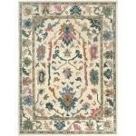 Rugs Town Cream ELIZE 7ft.9in. x 9ft.9in. Rectangle Rug