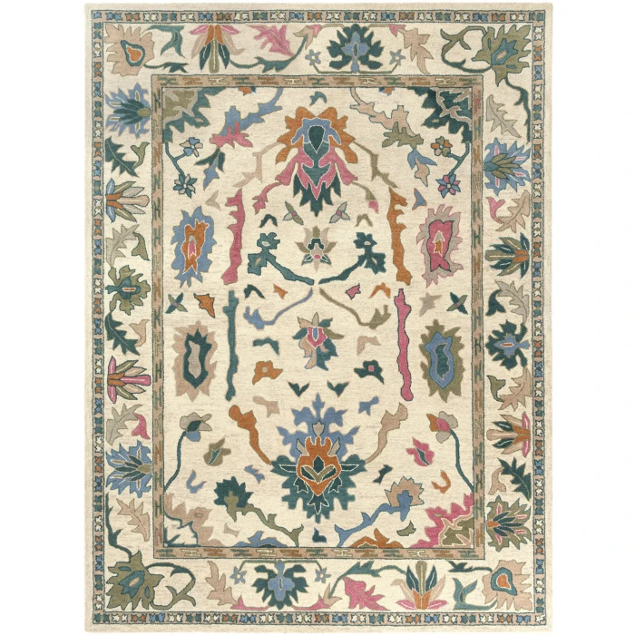 Rugs Town Cream ELIZE 5ft.9in. x 8ft.9in. Rectangle Rug