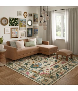 LR Home Elize Cream ELIZE 5ft.9in. x 8ft.9in. Rectangle Rug