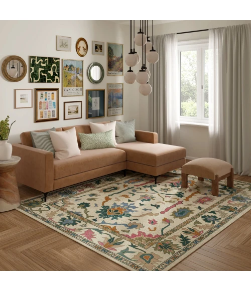 LR Home Elize Cream ELIZE 5ft.9in. x 8ft.9in. Rectangle Rug