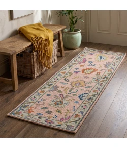 Rugs Town 82946 PINK / MULTI 2ft.6in. x 8ft. Rect. Rug