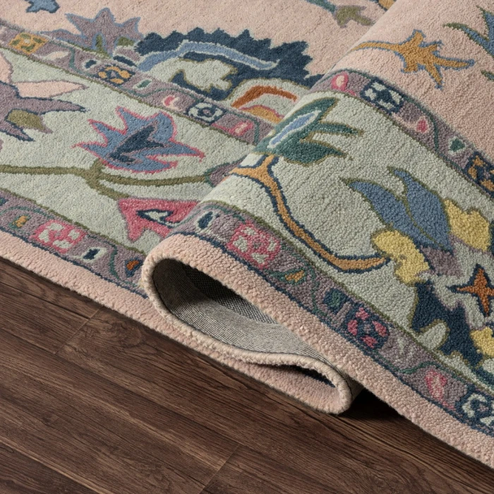 LR Home Elize Pink Amara 2ft.6in. x 8ft. Rect. Rug
