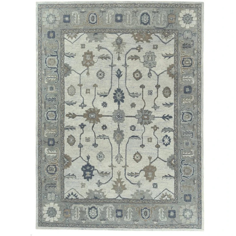 Rugs Town Blue ELIZE 7ft.9in. x 9ft.9in. Rectangle Rug