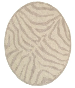 LR Home Fashion 2510 Taupe 5' Round Rug