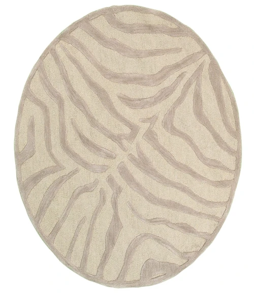 LR Home FASHION 2510 Taupe 3' Round Rug
