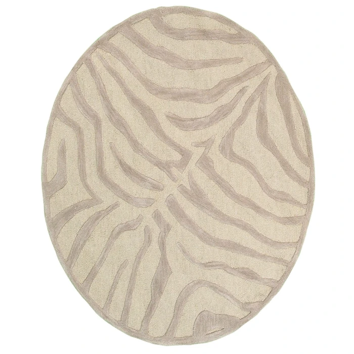 Rugs Town 2510 Taupe 3' Round Rug