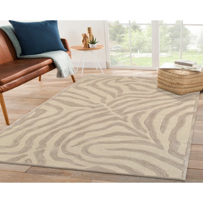 Rugs Town 2510 Taupe 7'9" X 9'9 Rect. Rug