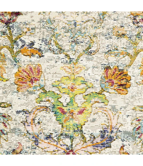 LR Home GALA 81271 Green/ Multi 7'9" X 9'9 Rect. Rug