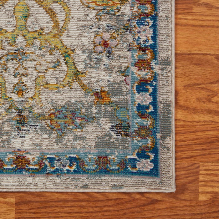 Rugs Town 81271 Green/ Multi 7ft. 9in. X 9ft. 9in. Rect. Rug