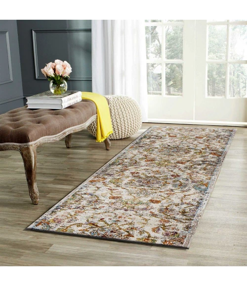 LR Home GALA 81271 Green/ Multi 7'9" X 9'9 Rect. Rug