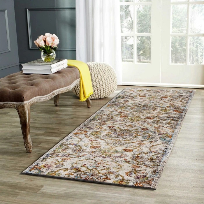 Rugs Town 81271 Green/ Multi 7ft. 9in. X 9ft. 9in. Rect. Rug