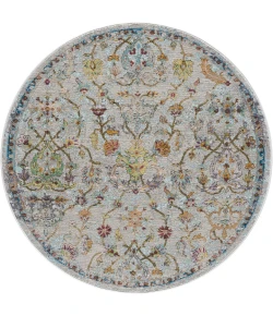 LR Home Gala Gray GALAC 7ft.6in. Round Rug