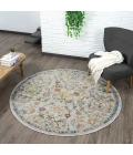 LR Home Gala Gray GALAC 7ft.6in. Round Rug