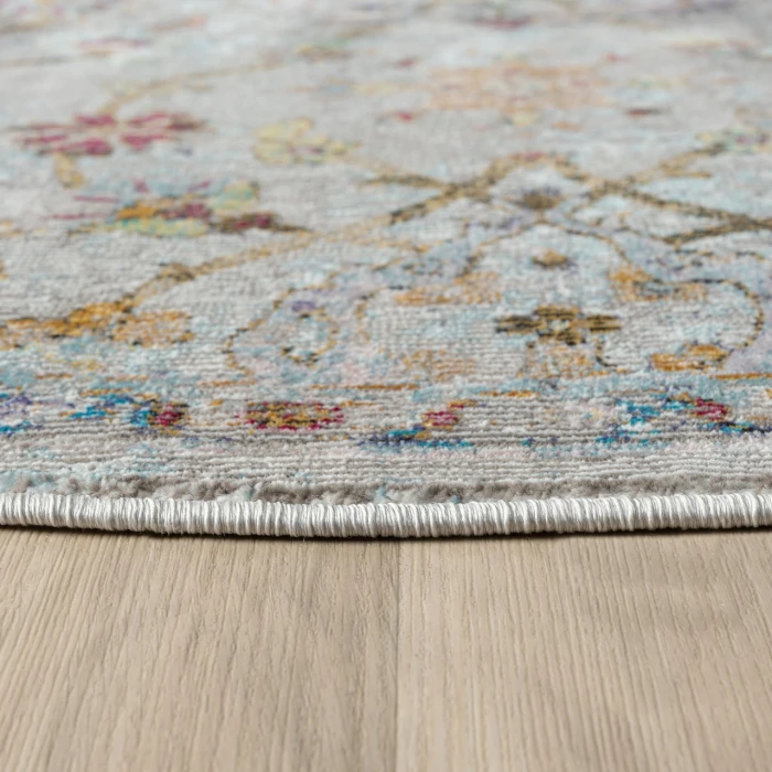 Rugs Town Gray GALAC 7ft.6in. Round Rug