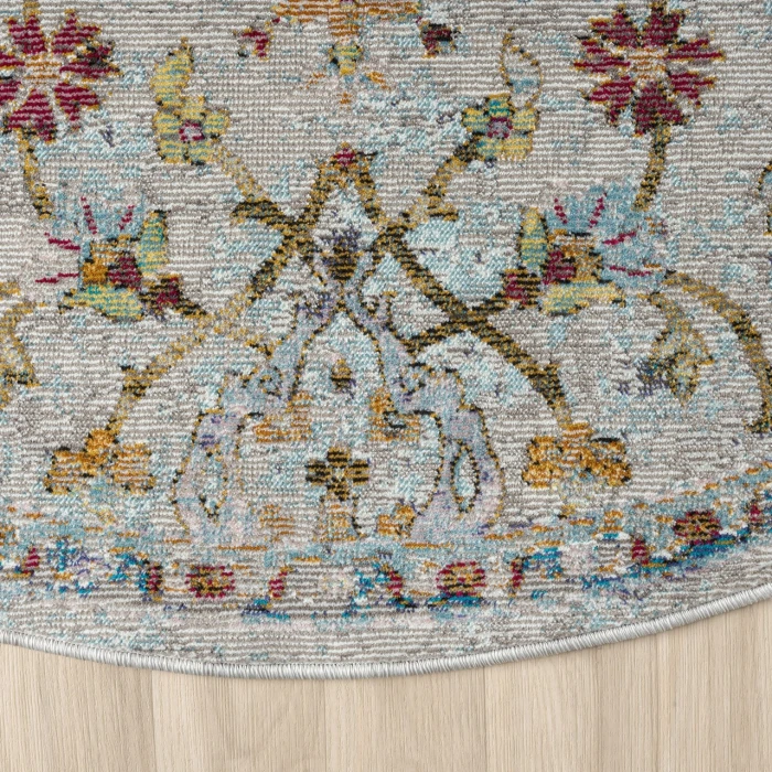Rugs Town Gray GALAC 7ft.6in. Round Rug