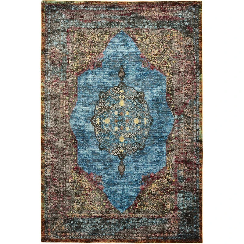 Rugs Town Blue GALAC 1ft.10in. x 3ft. Rectangle Rug