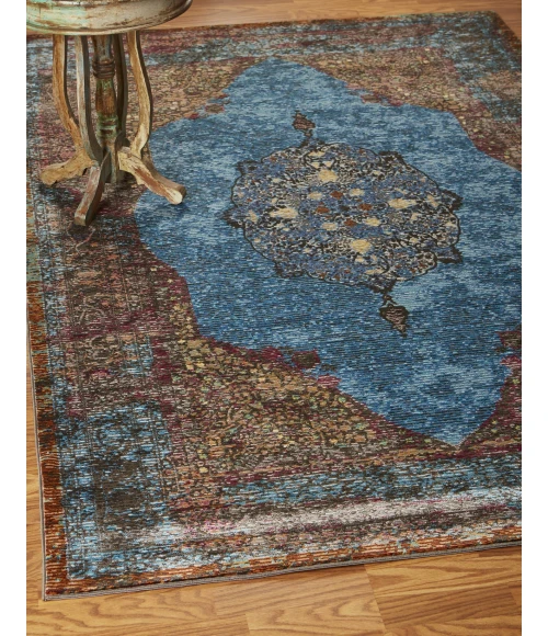 LR Home Gala Blue GALAC 1ft.10in. x 3ft. Rectangle Rug