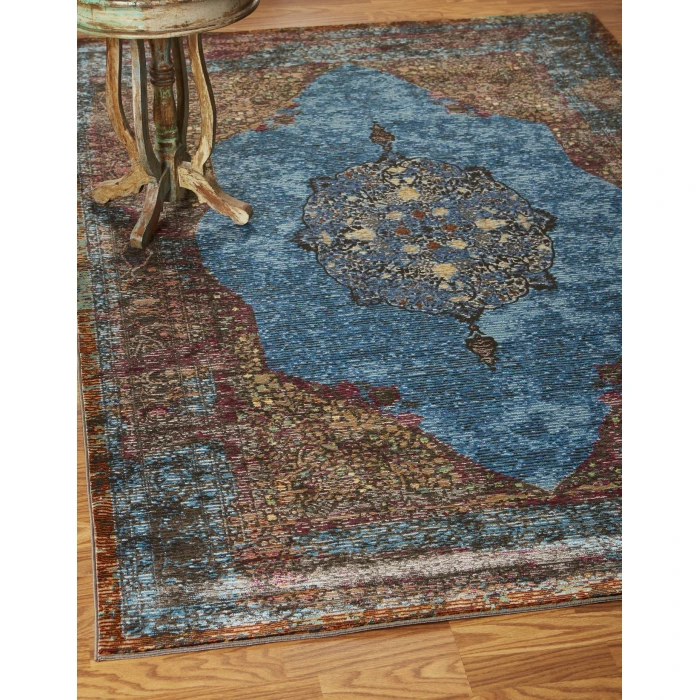 Rugs Town Blue GALAC 1ft.10in. x 3ft. Rectangle Rug