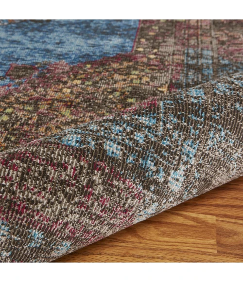 LR Home Gala Blue GALAC 1ft.10in. x 3ft. Rectangle Rug