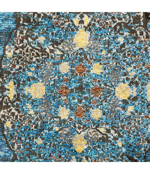 LR Home Gala Blue GALAC 1ft.10in. x 3ft. Rectangle Rug