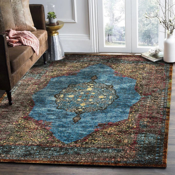 Rugs Town Blue GALAC 1ft.10in. x 3ft. Rectangle Rug