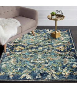 LR Home Gala Blue GALAC 6ft. x 9ft. Rectangle Rug