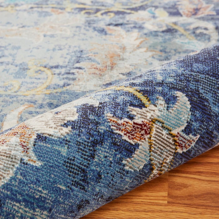 Rugs Town Blue GALAC 7ft.6in. Round Rug