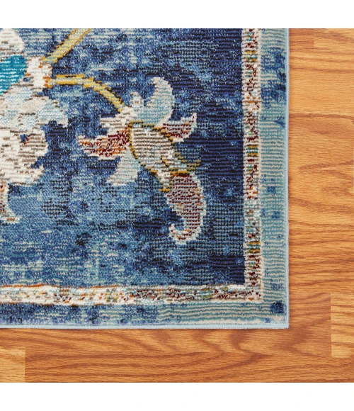 LR Home Gala Blue GALAC 6ft. x 9ft. Rectangle Rug