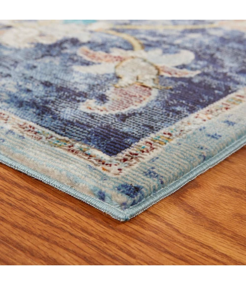 LR Home Gala Blue GALAC 1ft.10in. x 3ft. Rectangle Rug
