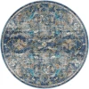 LR Home Gala Blue GALAC 7ft.6in. Round Rug