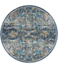 LR Home Gala Blue GALAC 7ft.6in. Round Rug