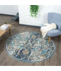 LR Home Gala Blue GALAC 7ft.6in. Round Rug
