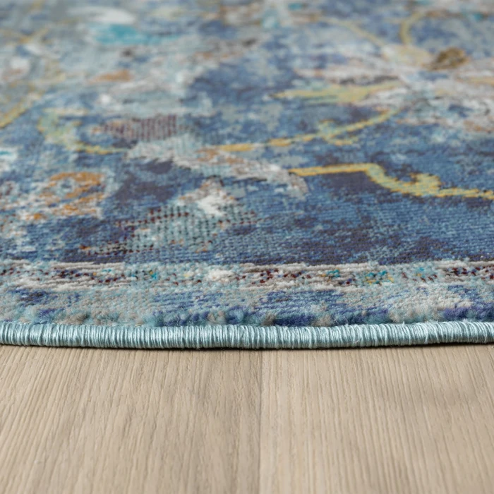Rugs Town Blue GALAC 7ft.6in. Round Rug